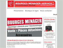 Tablet Screenshot of bourges-menager-service.fr